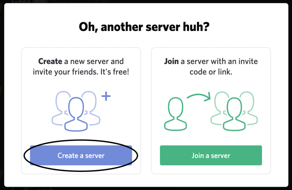 discord create server