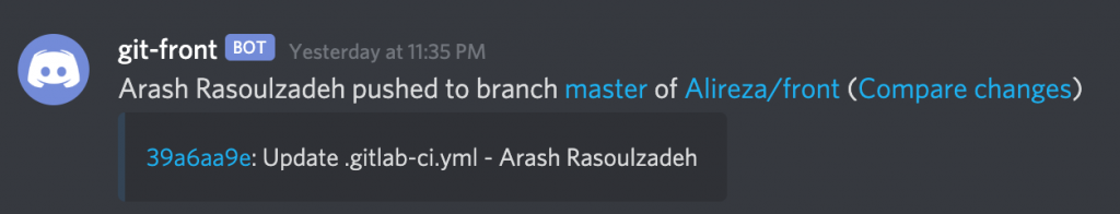 discord gitlab commit msg